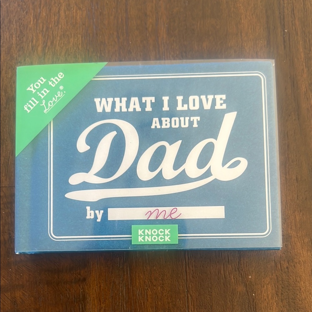 Knock Knock 'What I Love About Dad' Fill-In Book